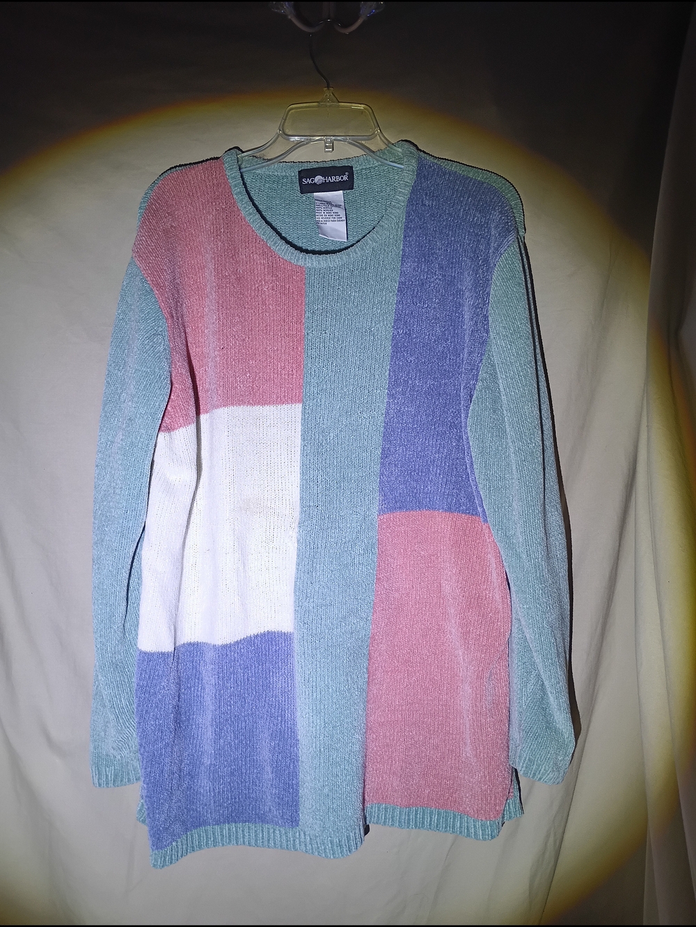 Sag Harbor Colorblock Crewneck Sweater